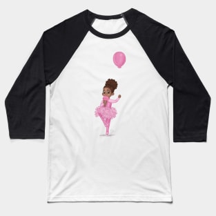 Ballerina| Black girl art Baseball T-Shirt